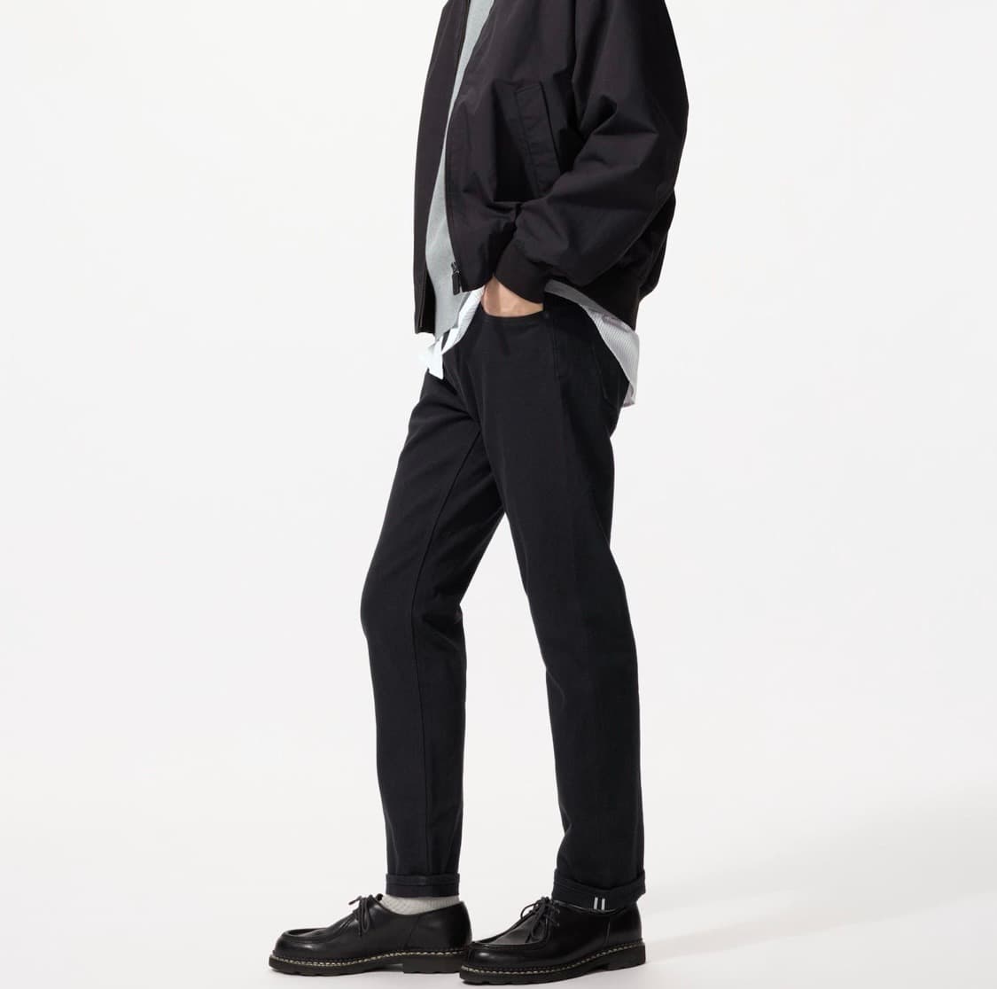 유니클로 셀비지 블랙 진(30)새상품 상품이미지1