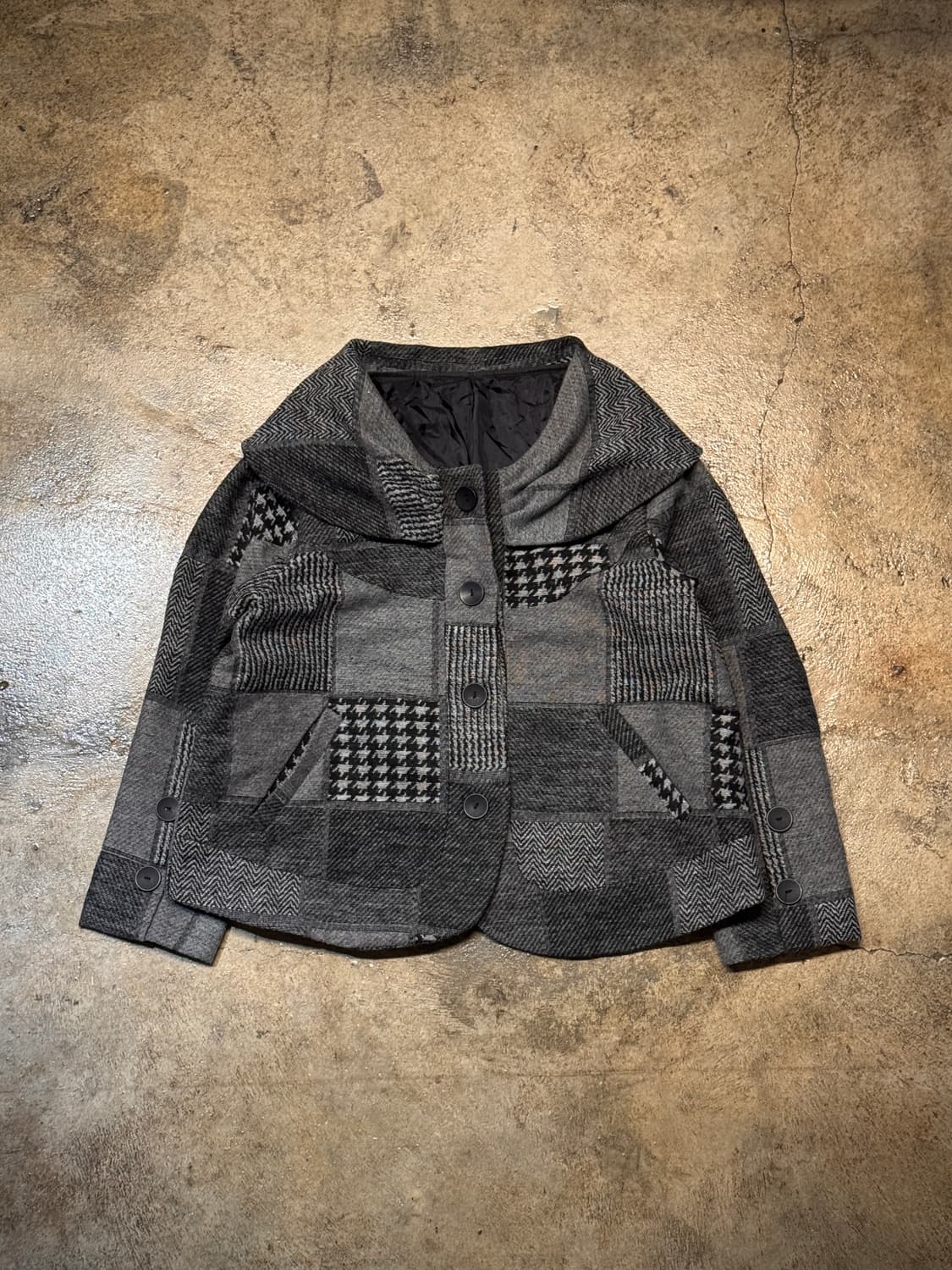 44-66 ) Khaki koji Shawl Collor Jacket 상품이미지1