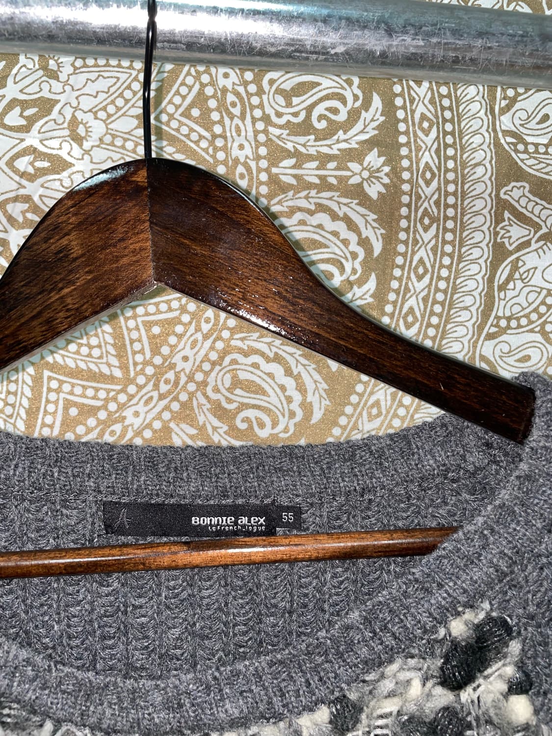 빈티지 디테일 나그랑 니트  상품이미지4