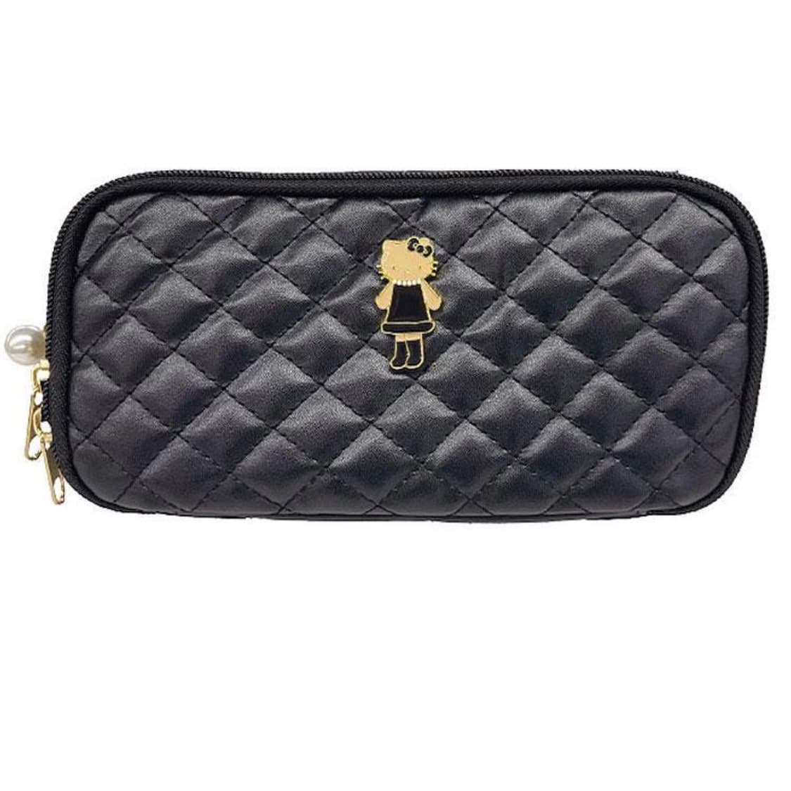 헬로키티 스타일업 퀼팅 퀼트 파우치 블랙 상품이미지1