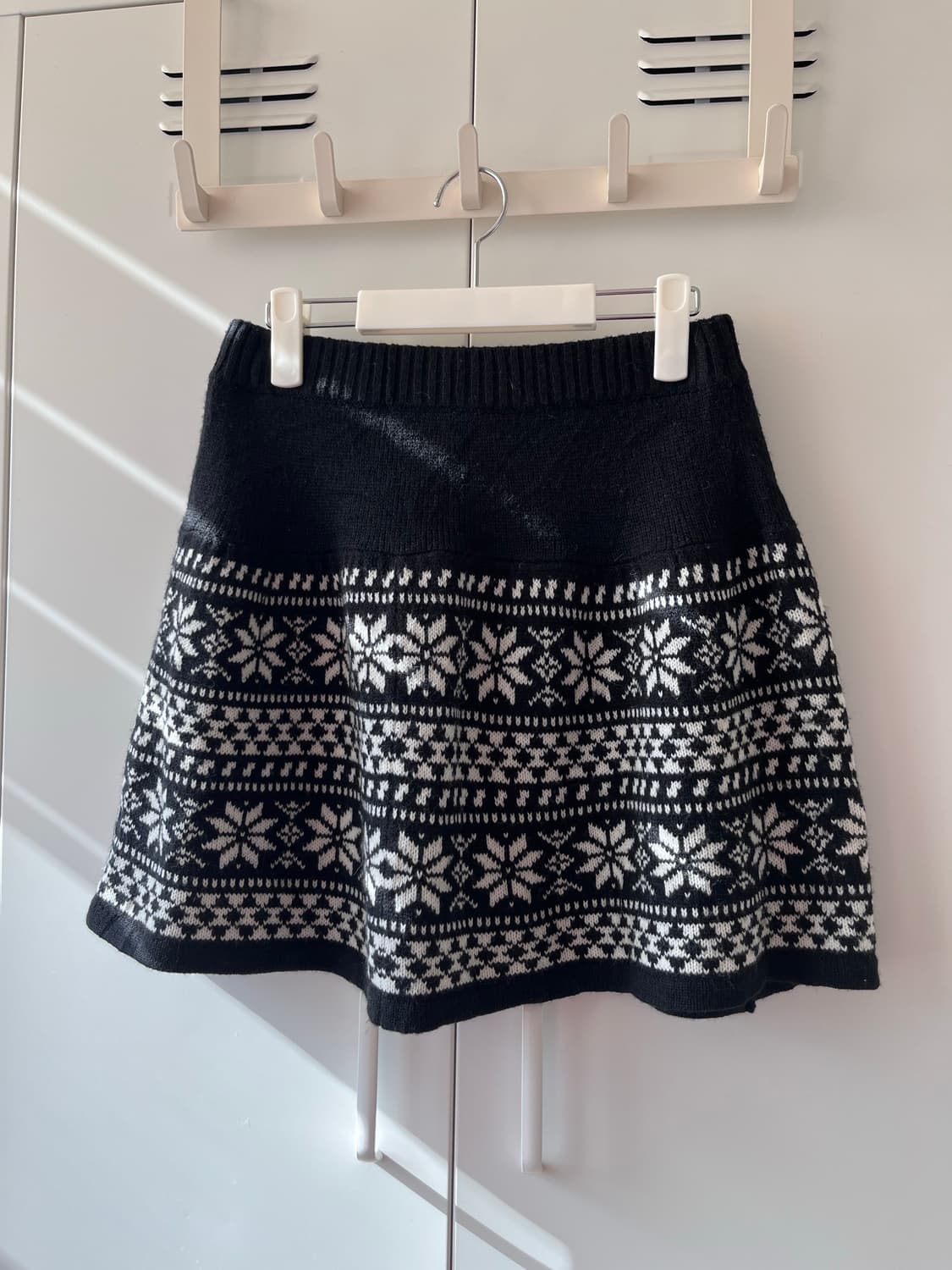 Japanese vintage 노르딕 눈꽃 니트 스커트 상품이미지4