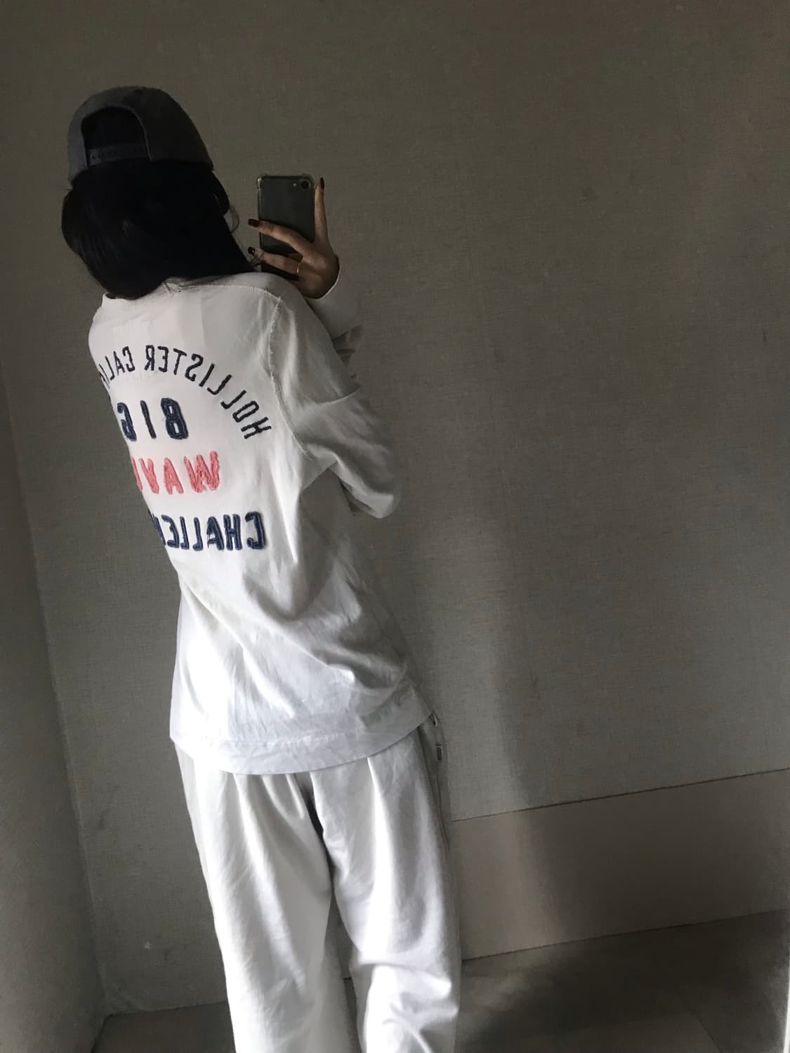 홀리스터 아이보리 빅로고 롱슬리브 상품이미지5