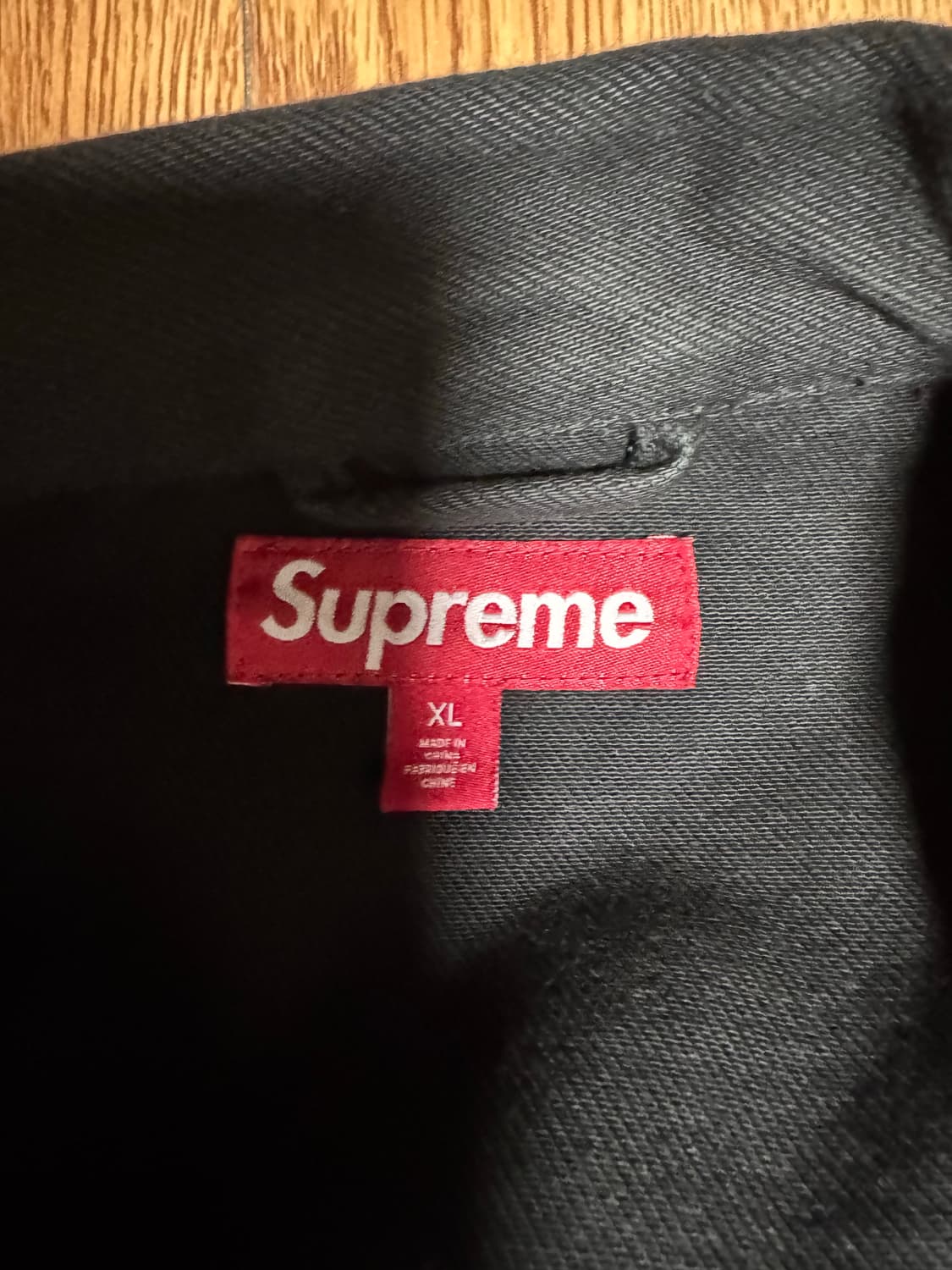 슈프림 아크 데님 코치자켓 블랙 24ss 상품이미지4