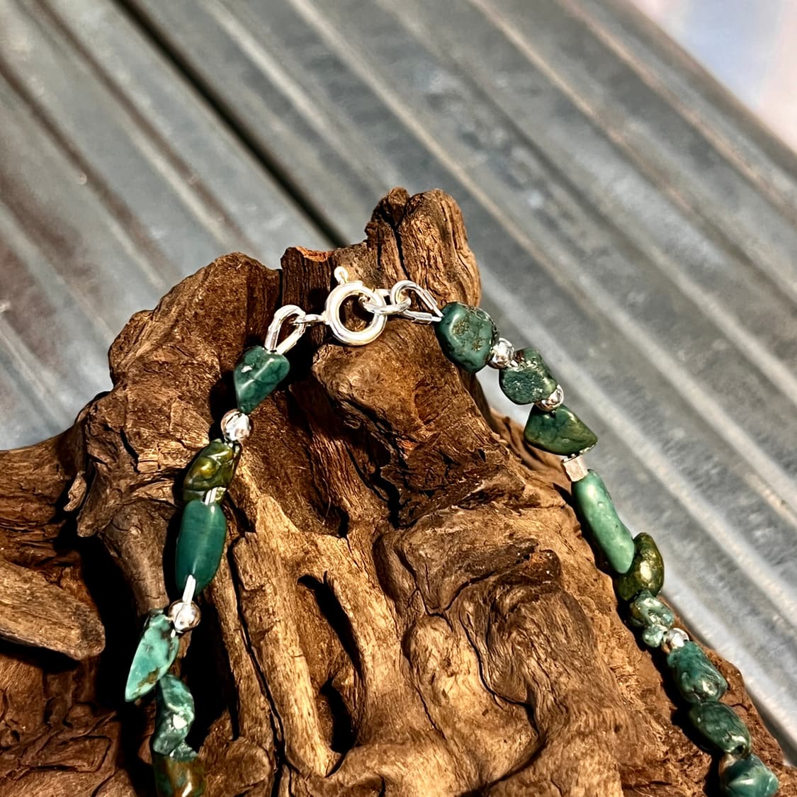 실버 비즈 터키석 팔찌 인디언주얼리 네이티브아메리칸 상품이미지4