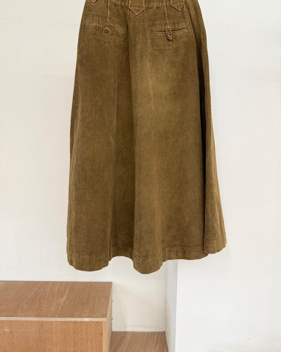 랄프로렌 컨트리 브라운 코듀로이 미디스커트 상품이미지6