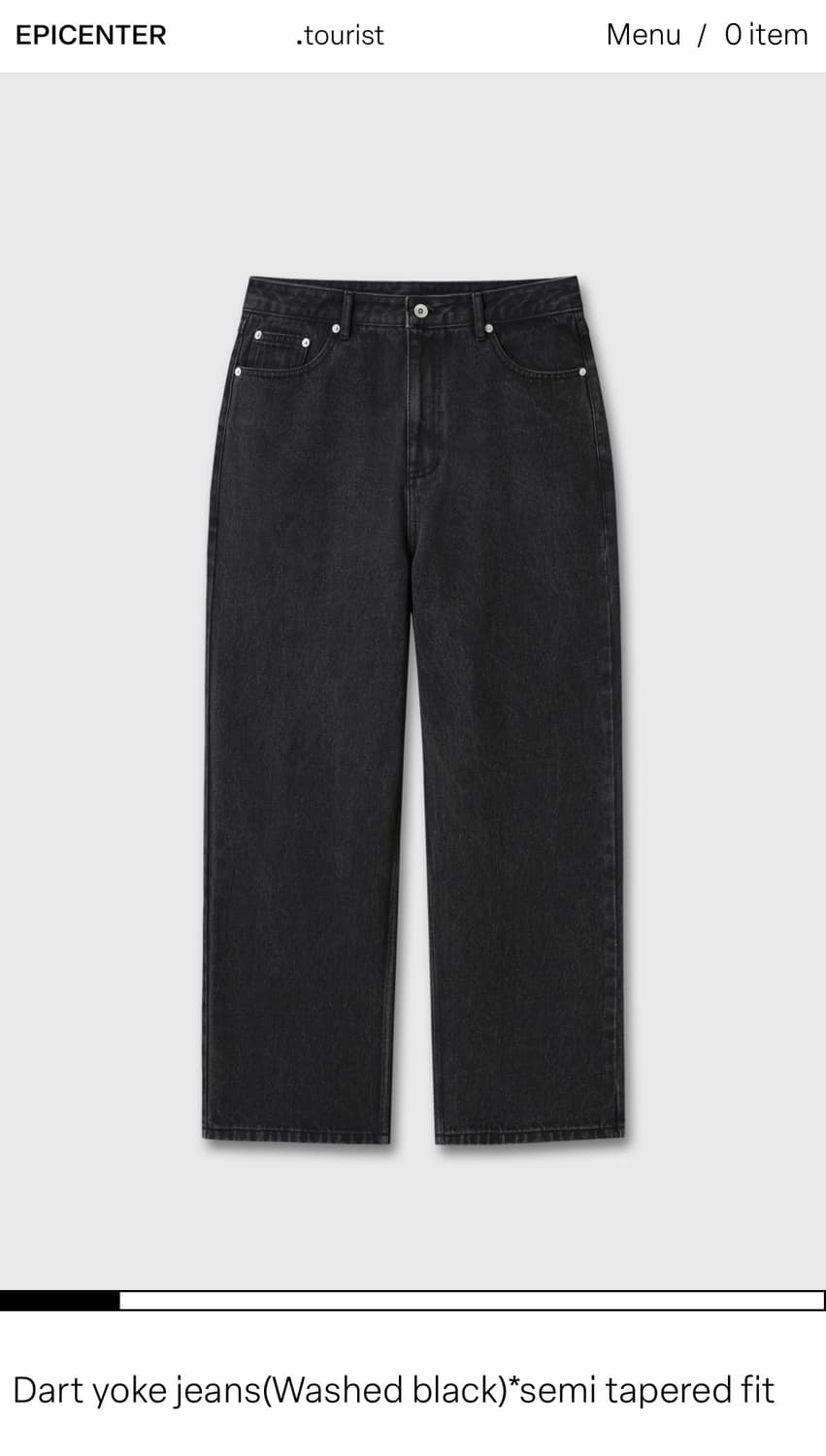 에피센터 dark yoke jeans Black 상품이미지1