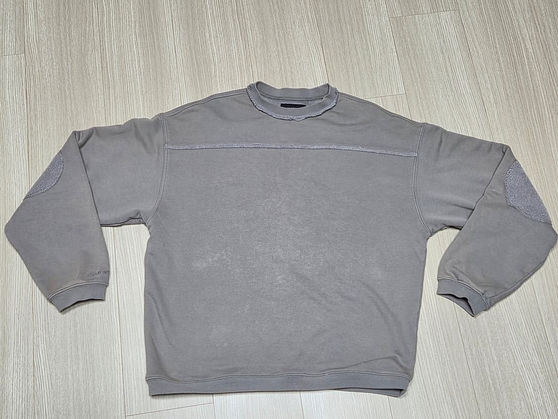 999 휴머니티 빈티지 다잉 맨투맨 (블리치드 그레이) M 상품이미지2