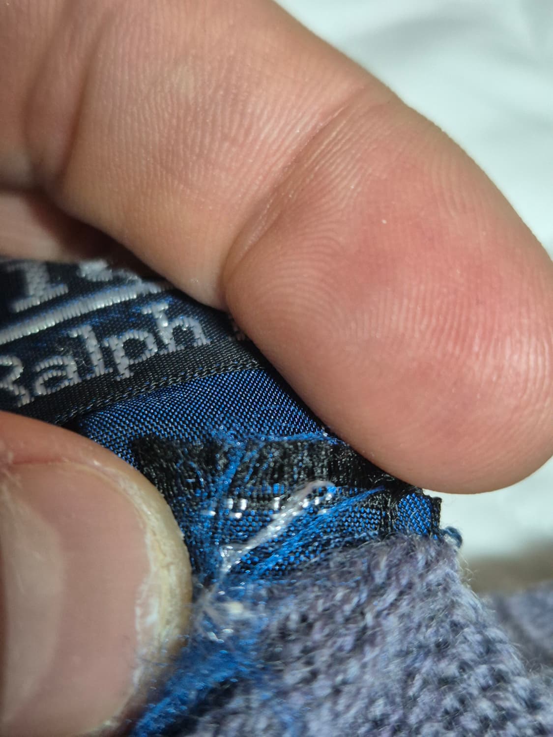 [110] 폴로 랄프로렌 보라색 퍼플 울100 니트 맨투맨 L 105 상품이미지4