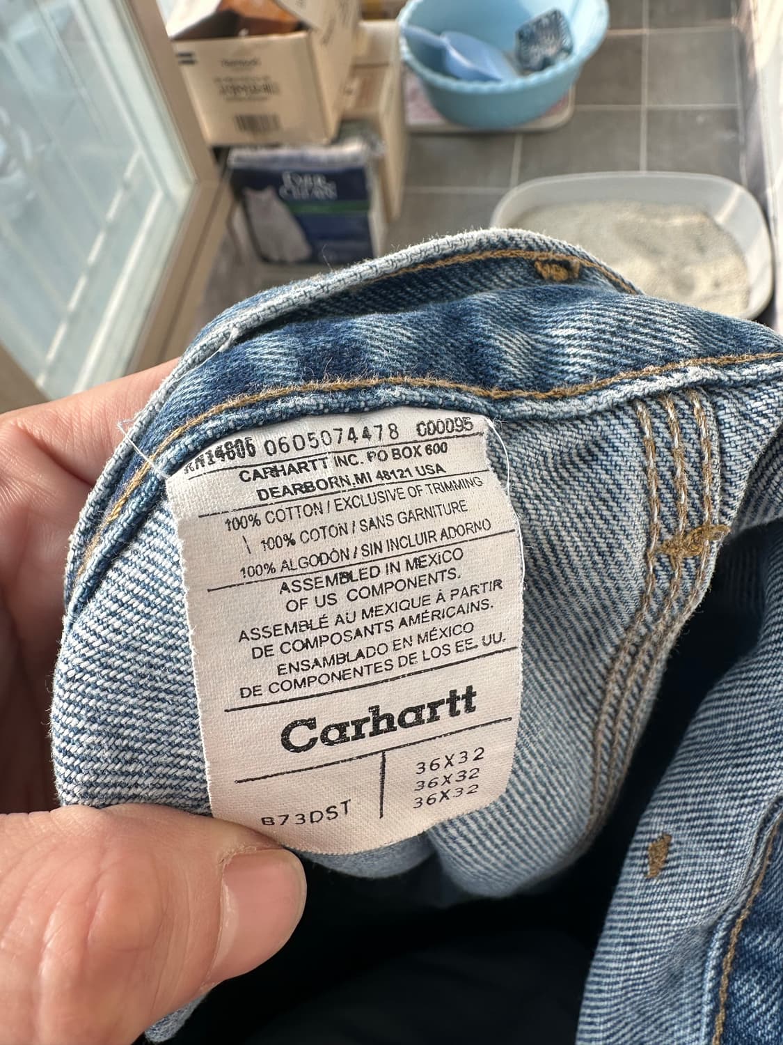 칼하트 더블니 B73 덩가리핏 36x32 상품이미지4