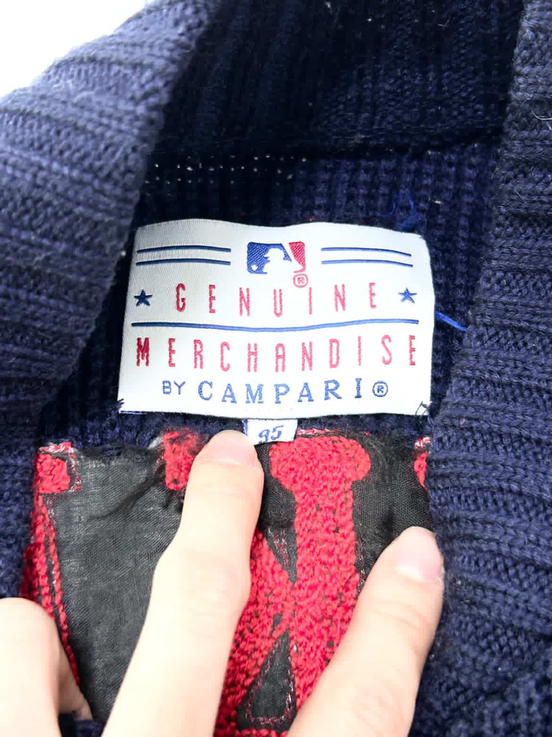 마제스틱 뉴욕양키스 빅로고 니트집업 상품이미지9