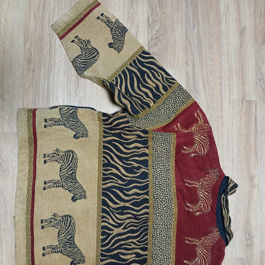 해외판 TANTrums 얼룩말 특이한 원단 짜임의 자켓 빈티지 상품이미지6