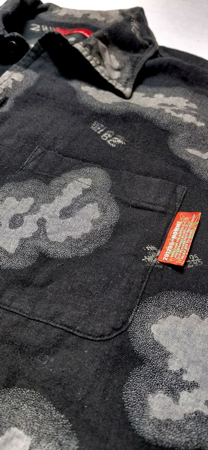 [291295=HOMME] 아카이브 쉐도우 클라우드 패턴 반팔 셔츠 상품이미지4