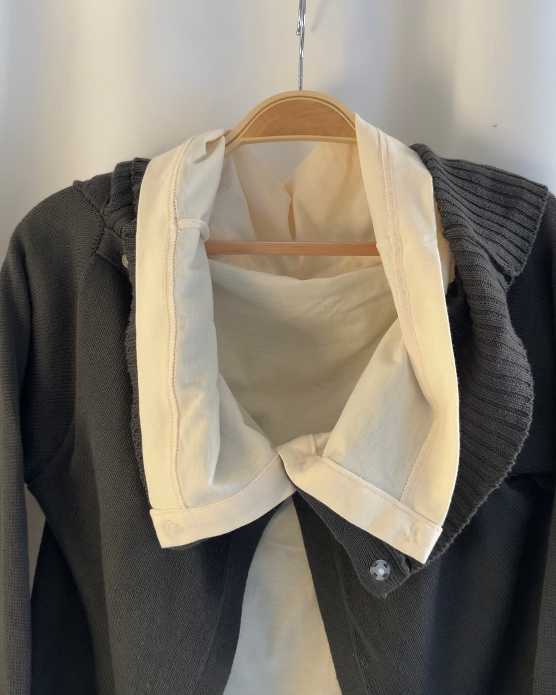 [vtg] shirts layered cardigan  상품이미지3