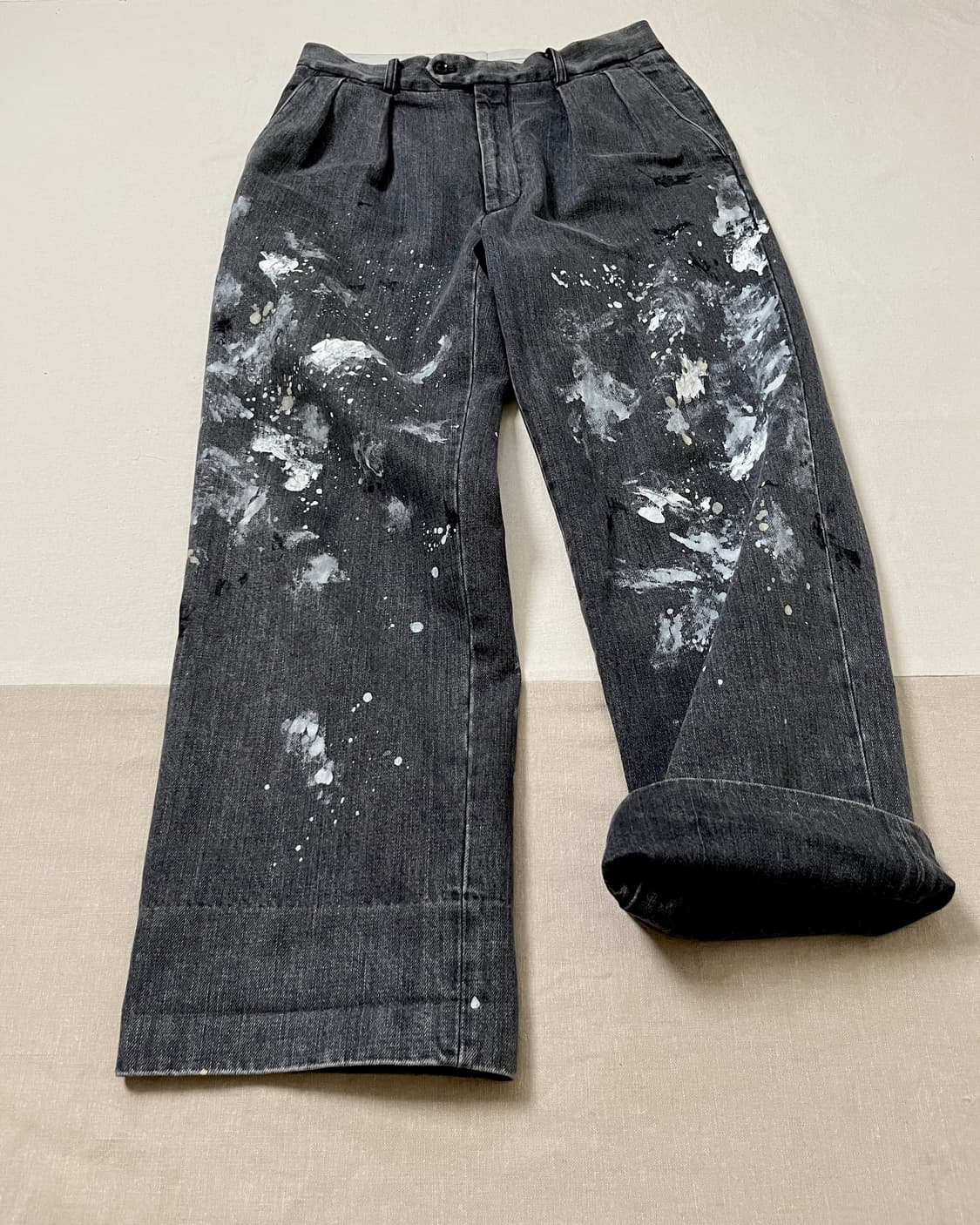 Interim 밀크페인트 블랙데님 슬랙스 상품이미지4