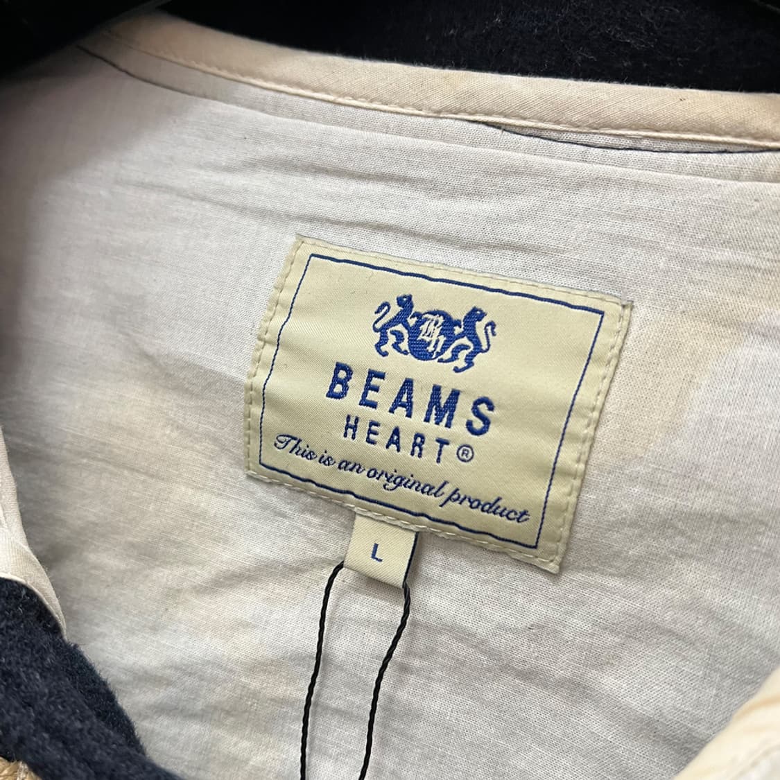 BEAMS 빔즈 빈티지 울 더플 코트 L 상품이미지4