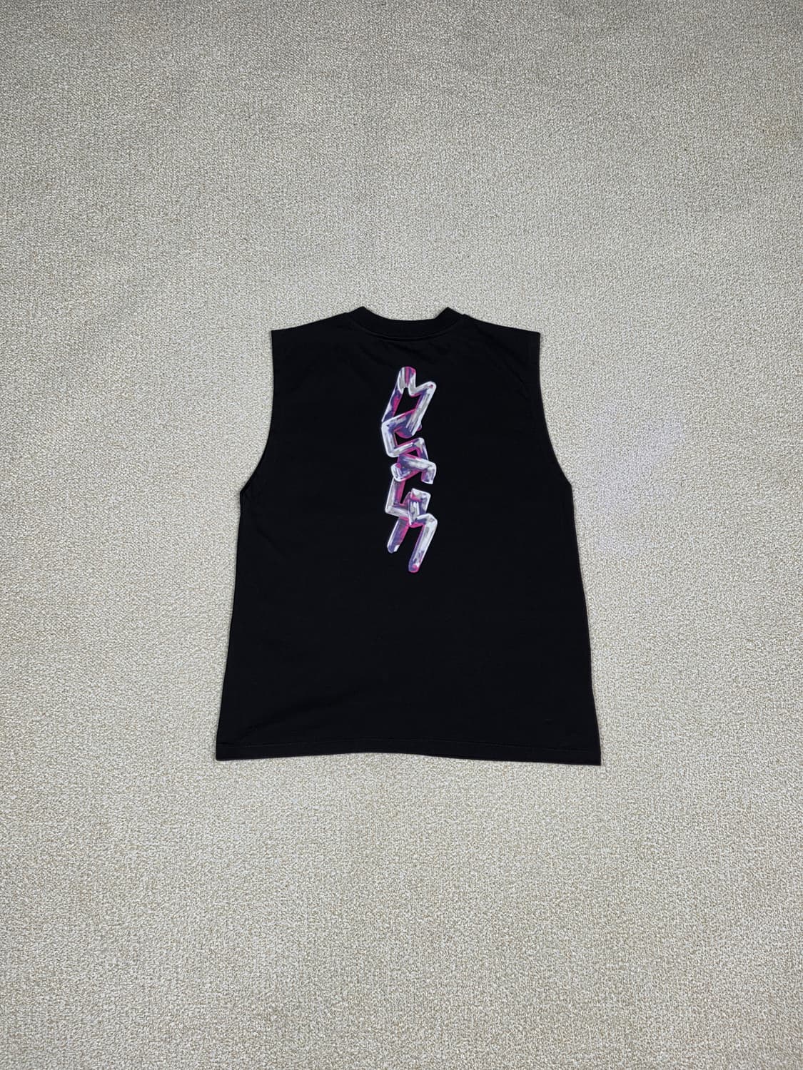 [MSGM] 3D 브러시드 로고 민소매 티셔츠 | S00028 상품이미지7