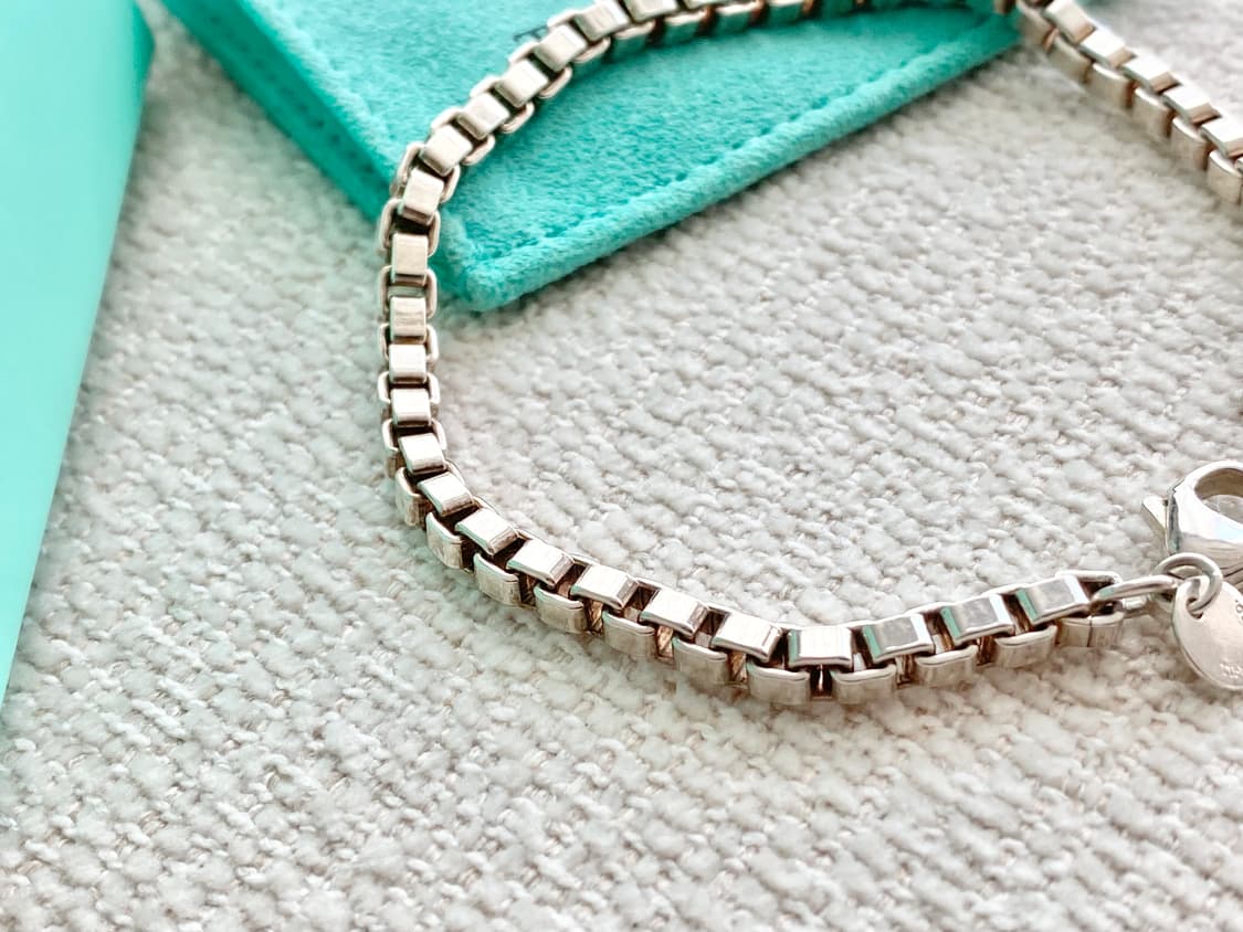 티파니 실버 베네치안 팔찌 18.5CM 남녀공용(컨디션굿) 상품이미지4