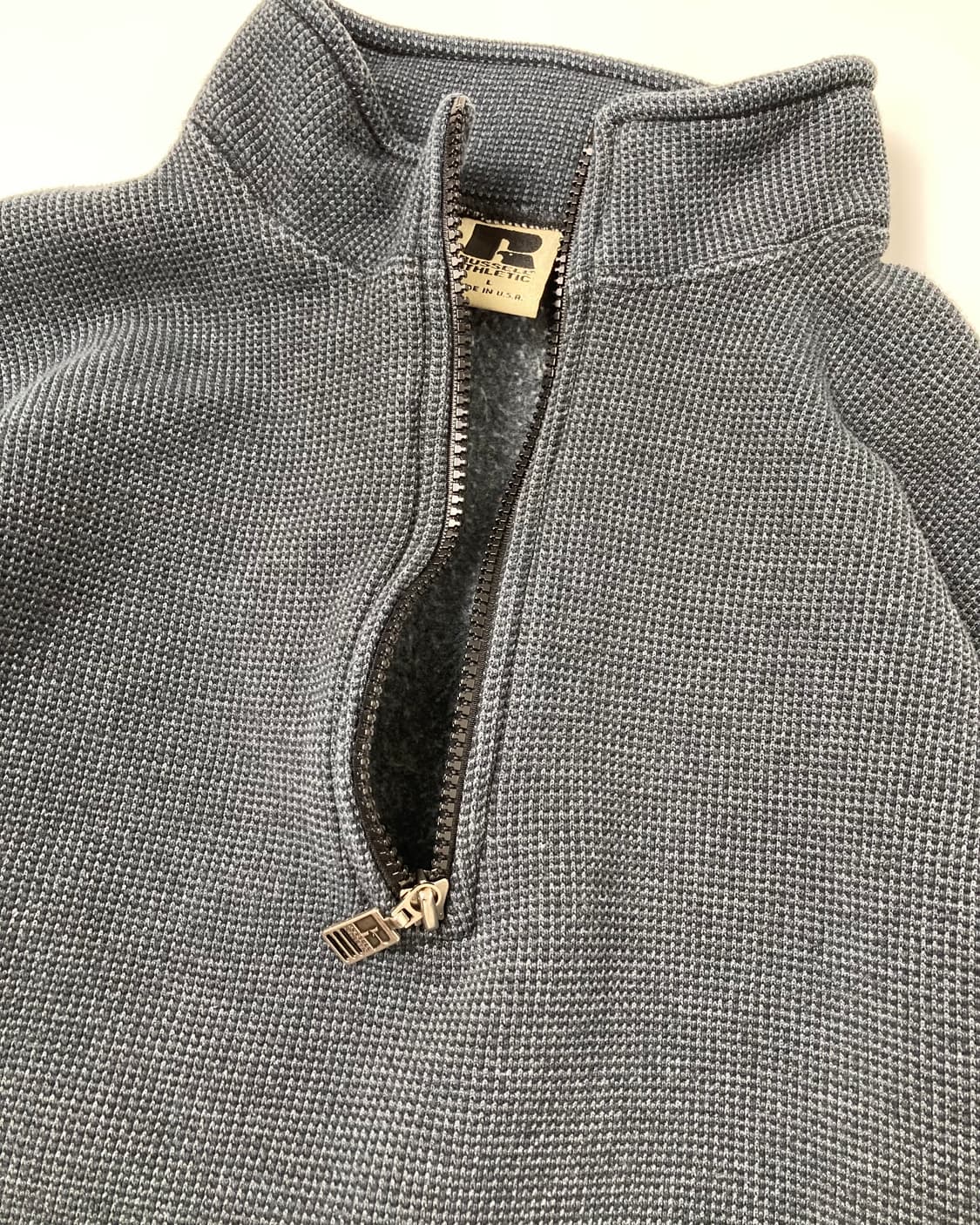 90s Russell Thermal Quarter Sweatshirt 상품이미지6