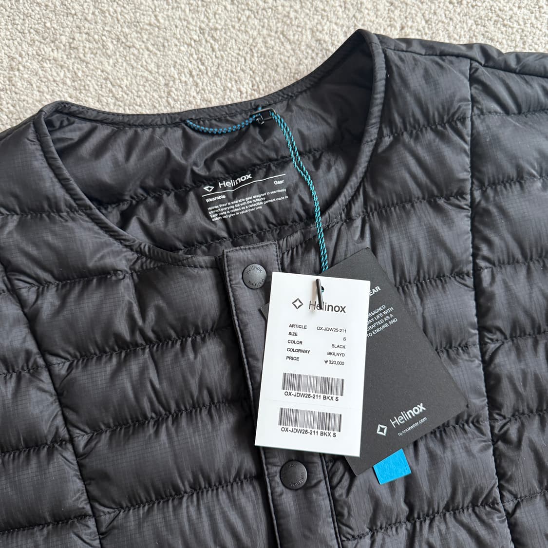 헬리녹스 디테처블 미드레이어 경량 구스다운자켓 S 사이즈 상품이미지2