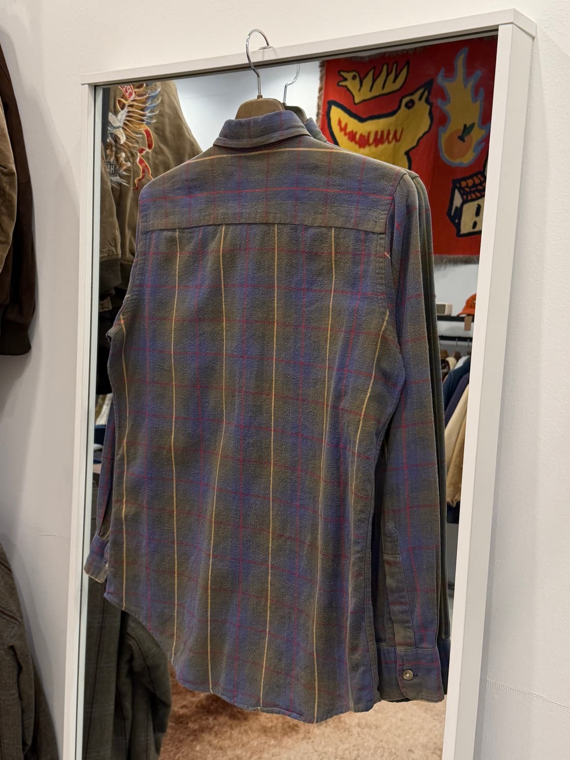 80s Woolrich 울리치 빈티지 코튼 플란넬 체크 셔츠 상품이미지4