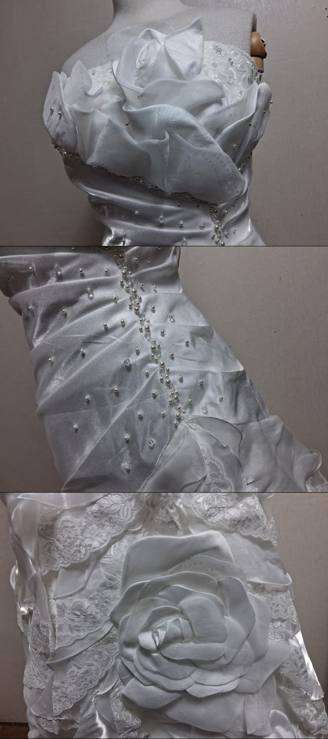 일본빈티지수입 웨딩드레스 미착용새거 XXS 상품이미지5