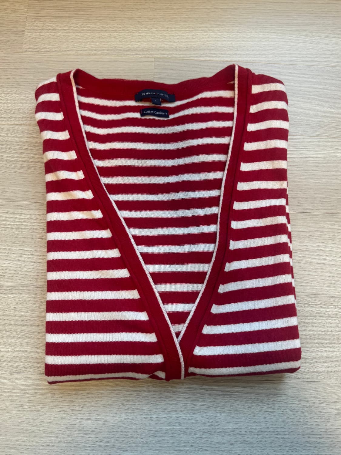 [정품] 타미힐피거 여성 코튼 캐시미어 가디건 (L사이즈/66~77) 상품이미지4