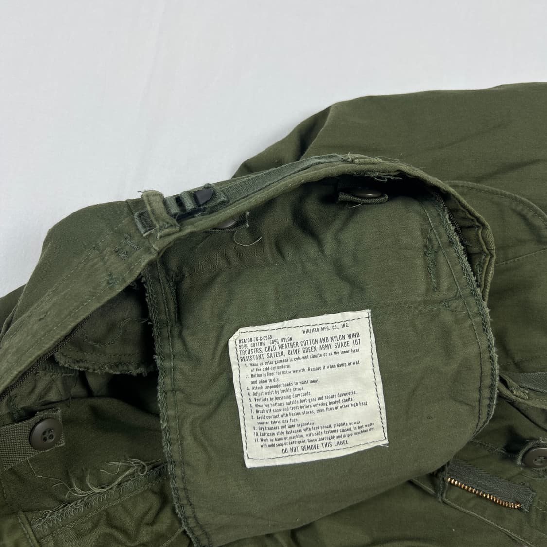 70’s winfield mfg co m65 밀리터리 카고팬츠 바지 상품이미지10