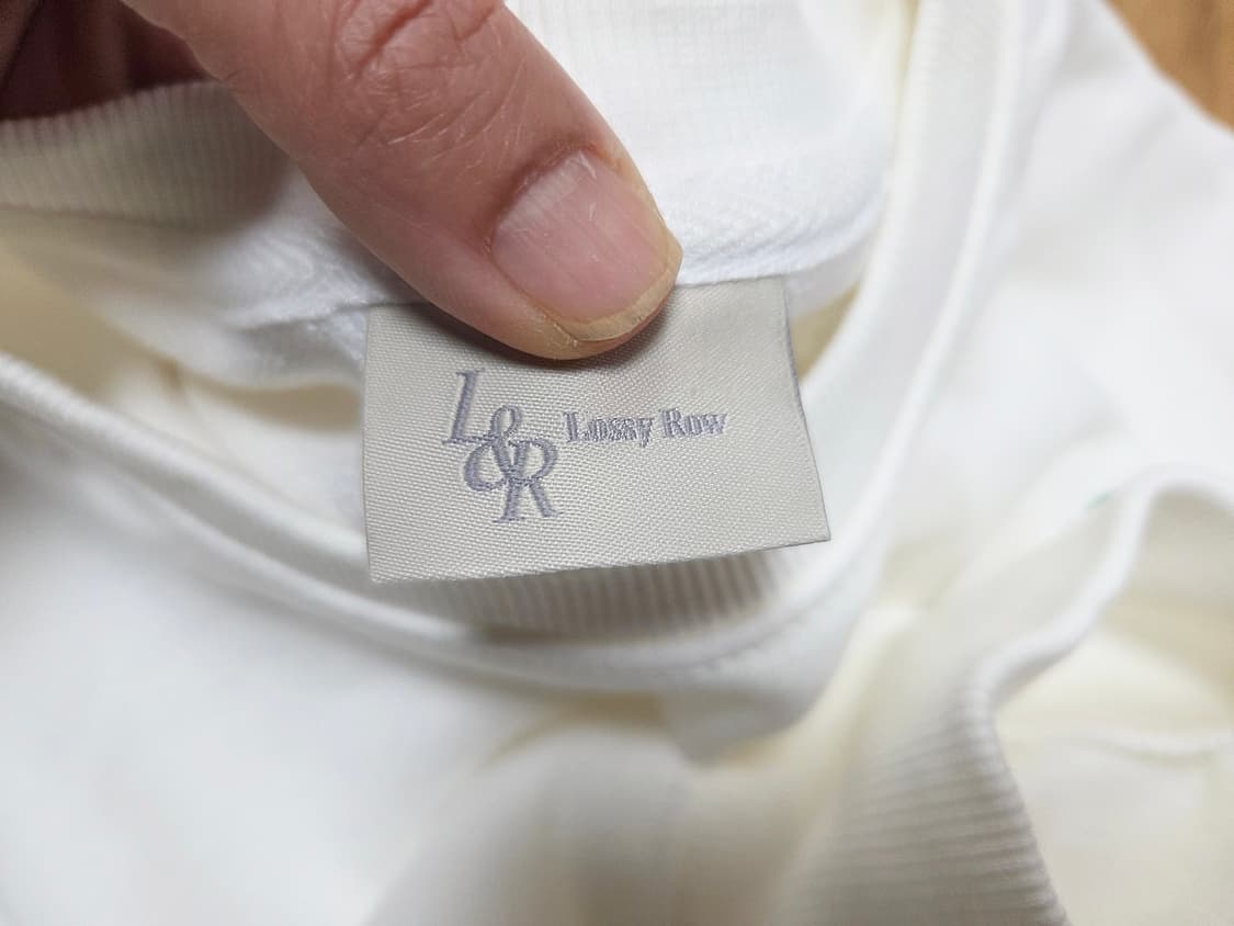 로시로우(Lossy Row) 심볼자수 크롭 스웻셔츠 55-66 새상품 상품이미지7