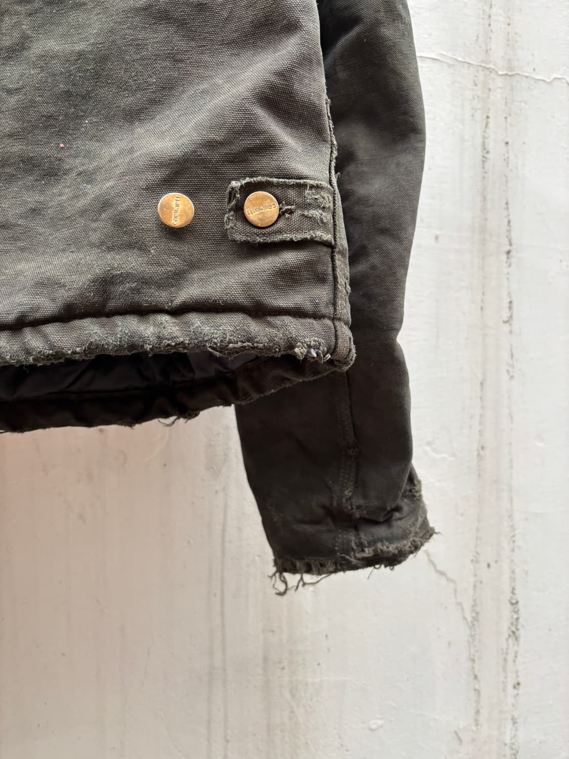 칼하트 j22 모스그린 다잉 커스텀 아크틱 자켓 상품이미지8