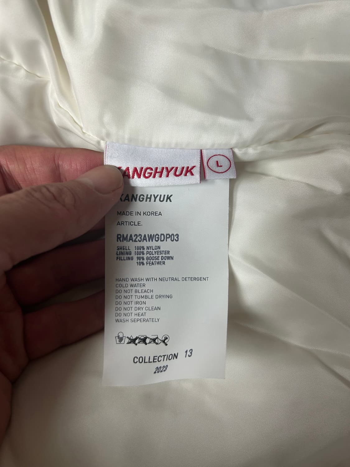 강혁 23FW 에어백 더블 지퍼 구스다운 파카 패딩 상품이미지7