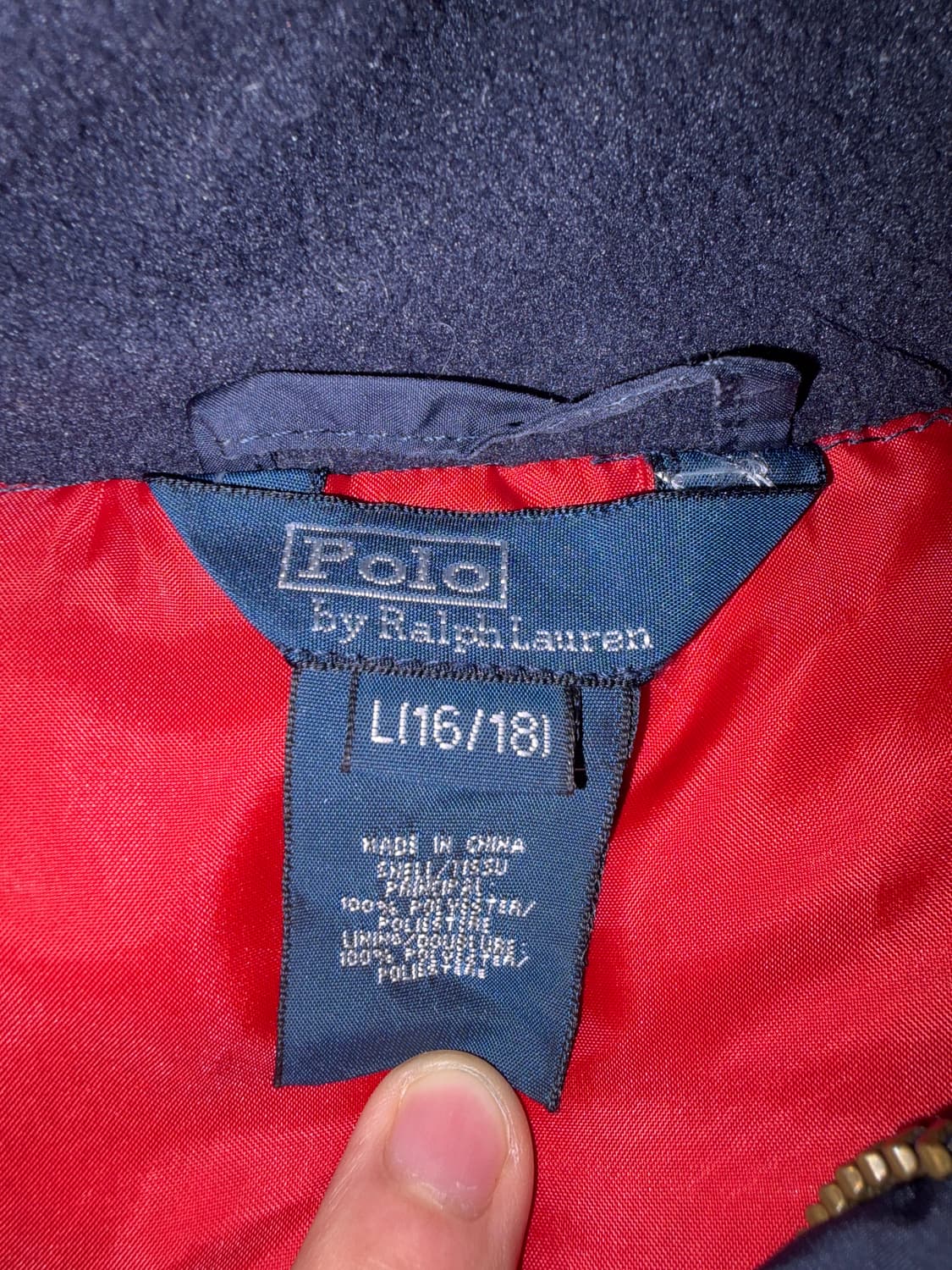 폴로 보이즈 패딩네이비 L(16~18) 상품이미지2