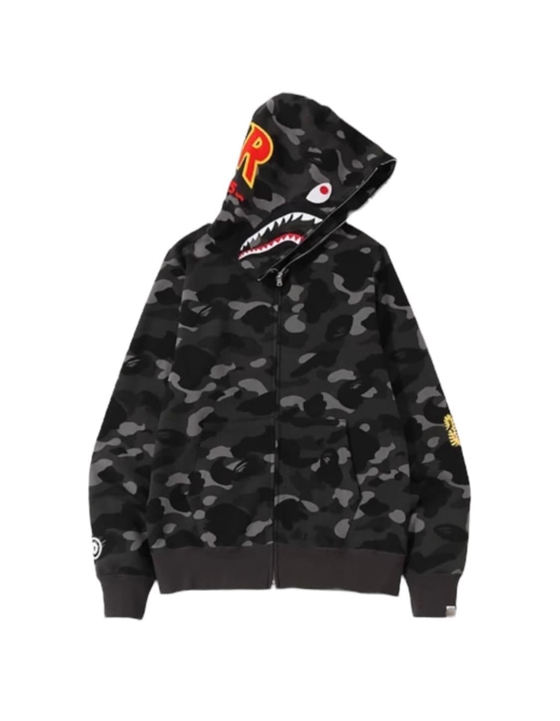 베이프 흑계 ponr 샤크 후드집업 상품이미지1