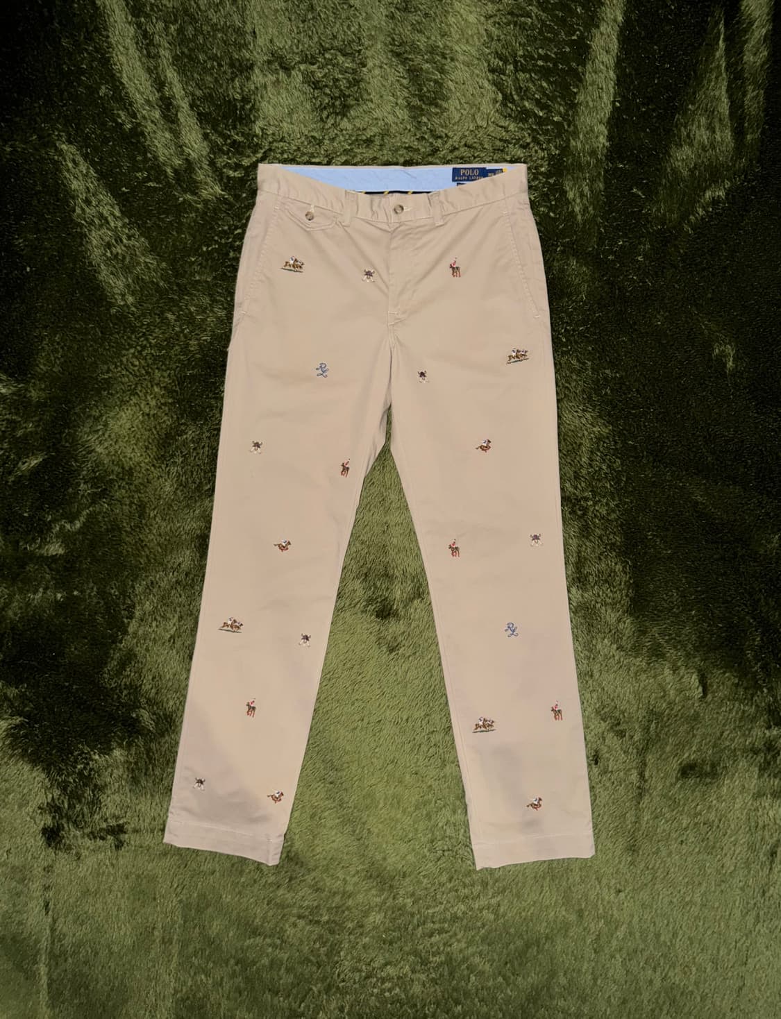 [31X32] 폴로 랄프로렌 엠브로이더리 로고 치노 팬츠 베이지 상품이미지1