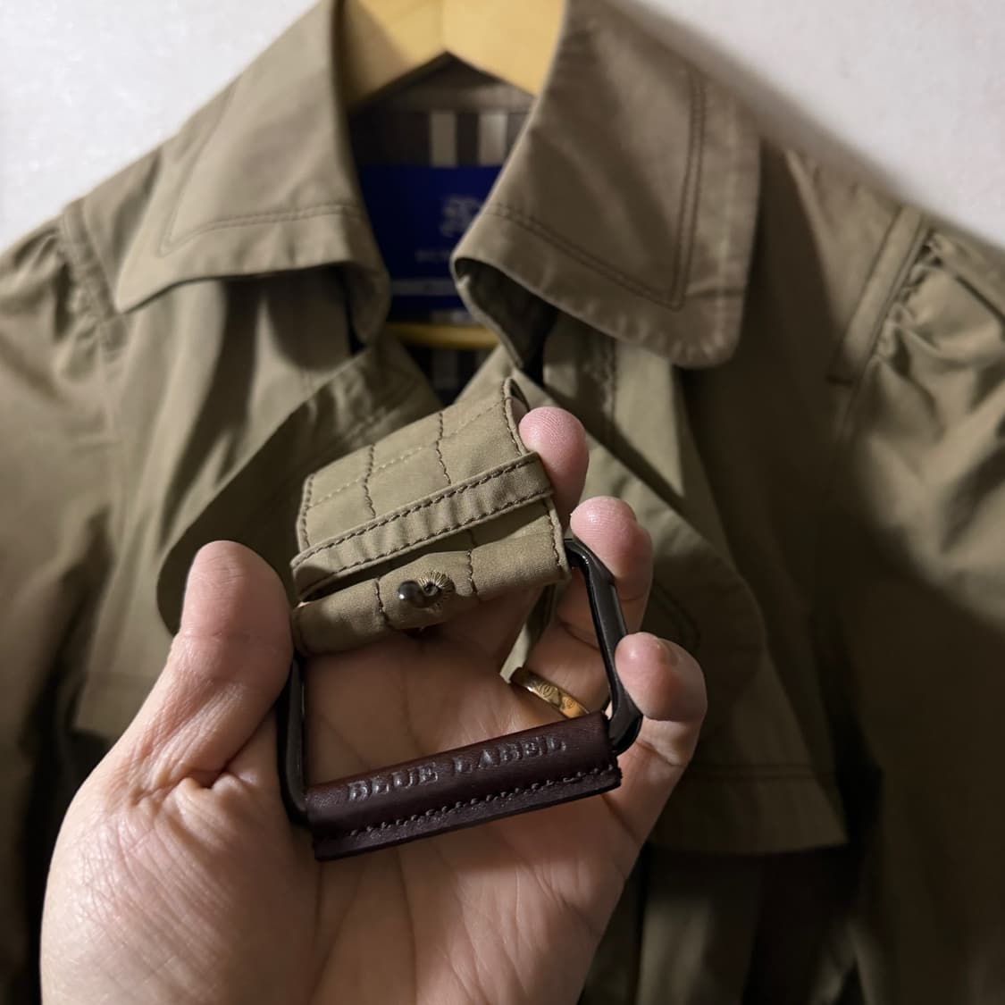 버버리  블루라벨 노바체크 클레식 더블코트 38 (55정도) 상품이미지6