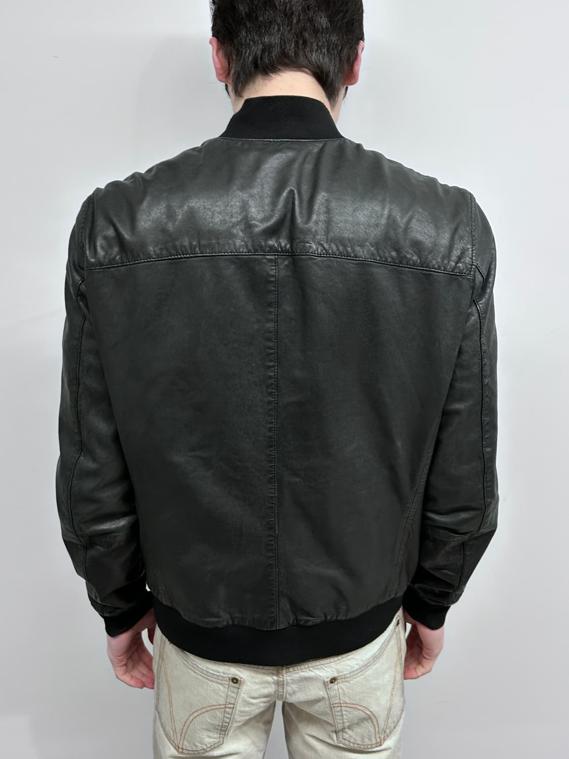 올세인츠 램스킨 봄버 자켓 상품이미지2