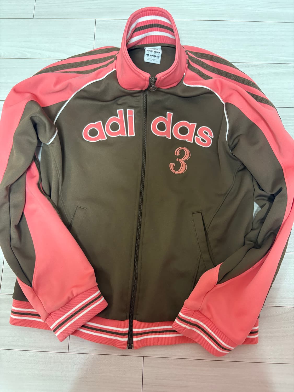 아디다스 3로고 져지 초코핑크 상품이미지1