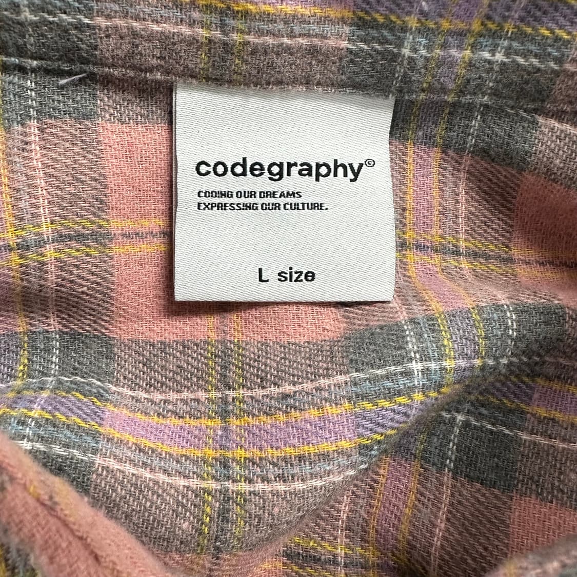 코드그라피 믹스 컬러 체크 패턴 셔츠 상품이미지3