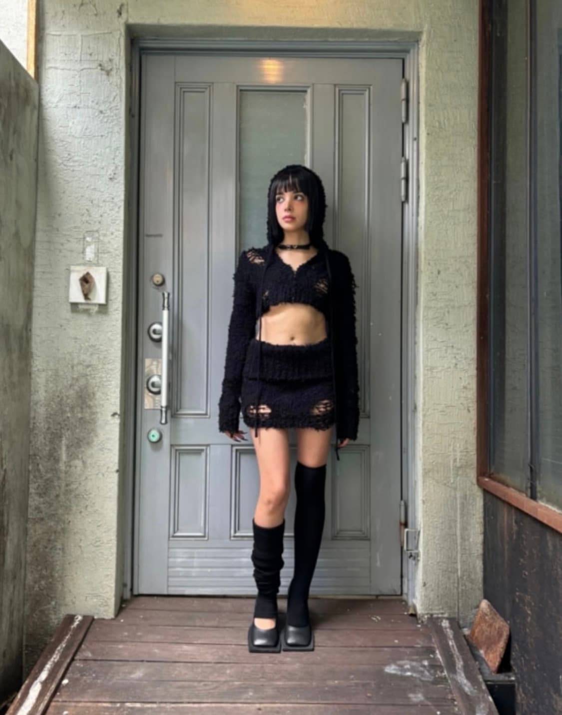 [Bnfrom 비엔프롬] 니트 후드 집업 상품이미지2