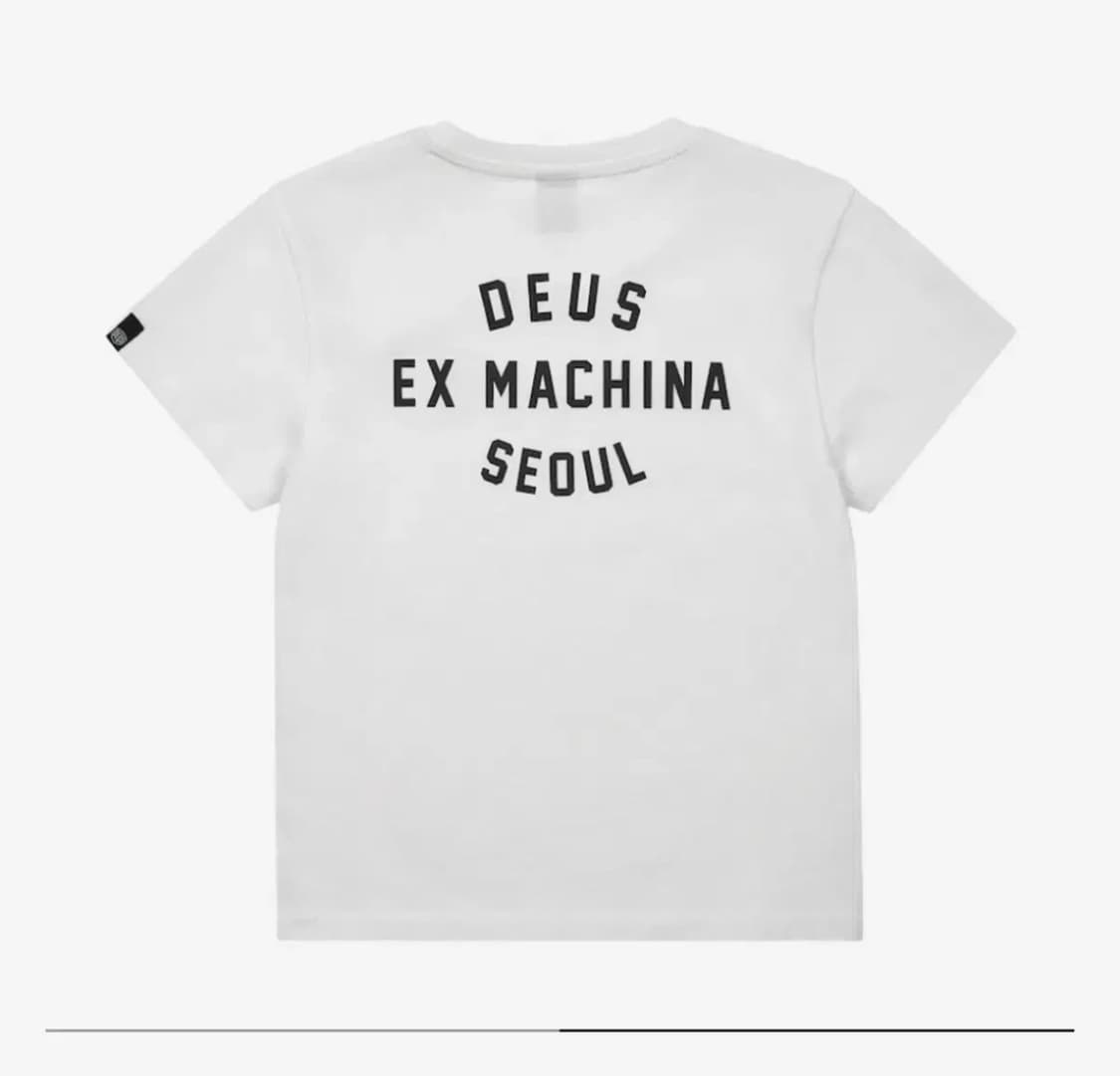 데우스 엑스 마키나 서울 어드레스 크롭 티셔츠 화이트 (W) 상품이미지2