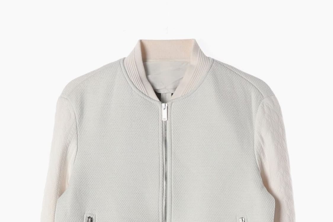 시스템 옴므 라이트 그레이 텍스처 블루종 자켓 L 상품이미지4