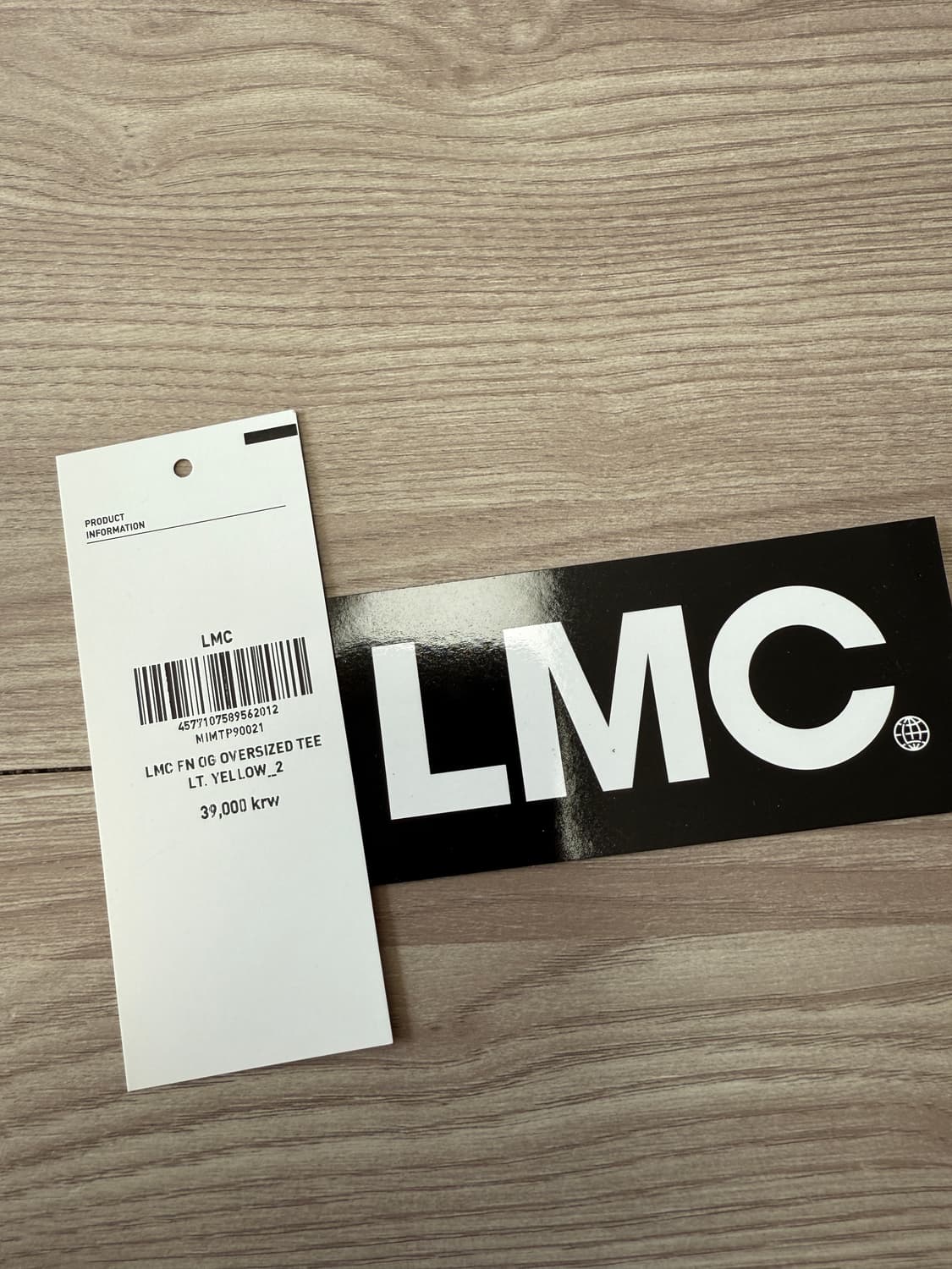 엘엠씨 FN OG 오버사이즈 티 라이트 옐로우 상품이미지7