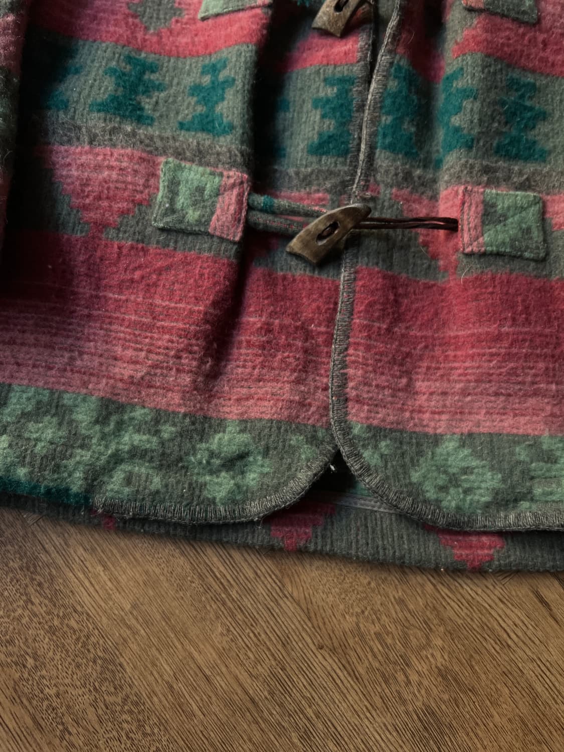 [S]90's 에디바우어 아즈텍 울 코트 상품이미지5