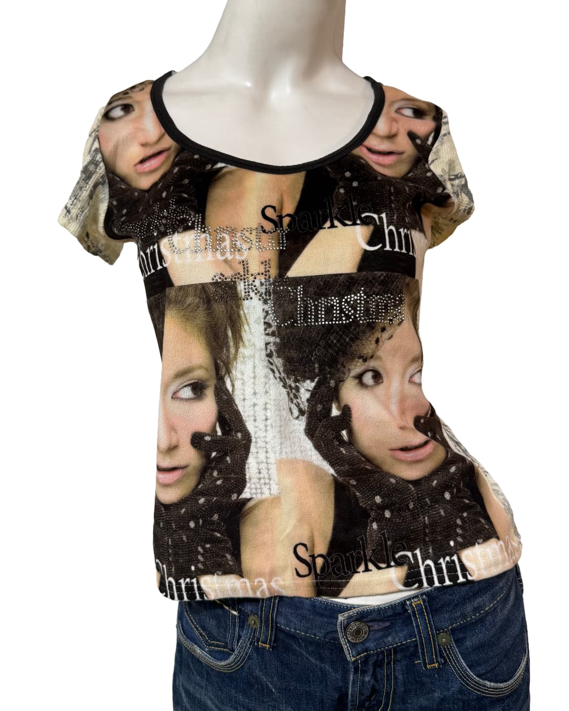 Y2k 갸루걸 그래픽 탑 상품이미지3