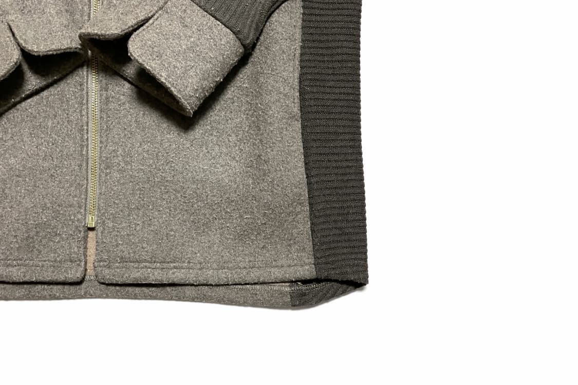 JPN 00s 일본 빈티지 Y2K 모리걸 울 믹스 집업 니트 가디건 상품이미지6