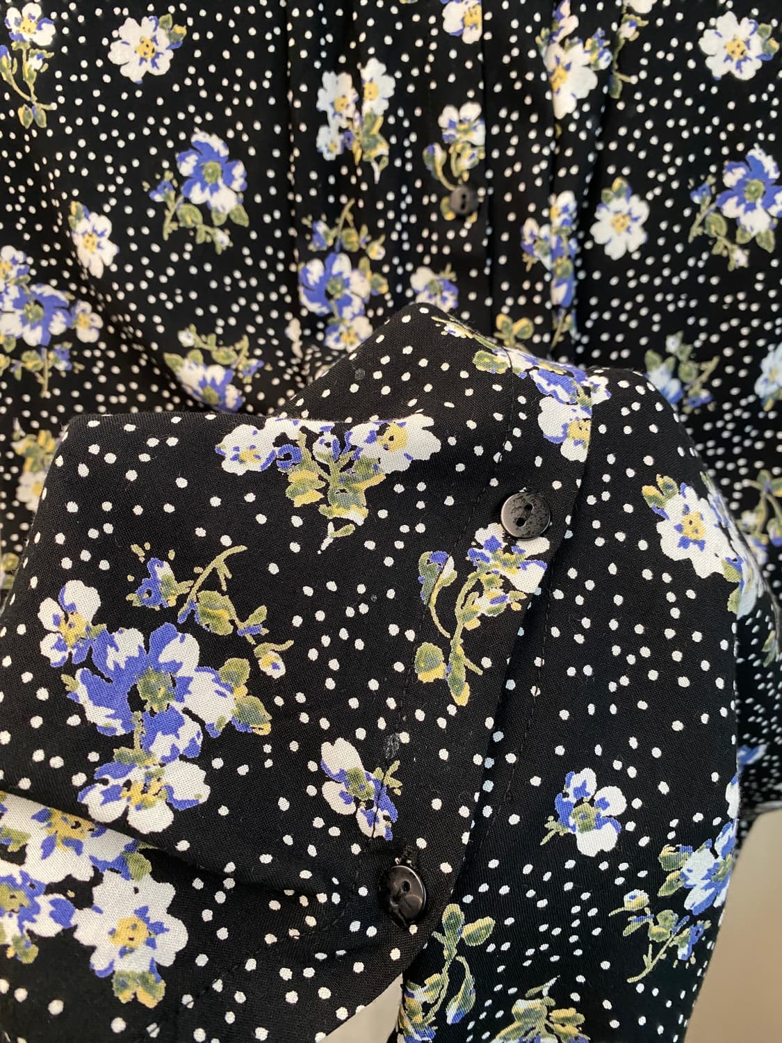 플라워패턴 6부 블라우스(M) 상품이미지7