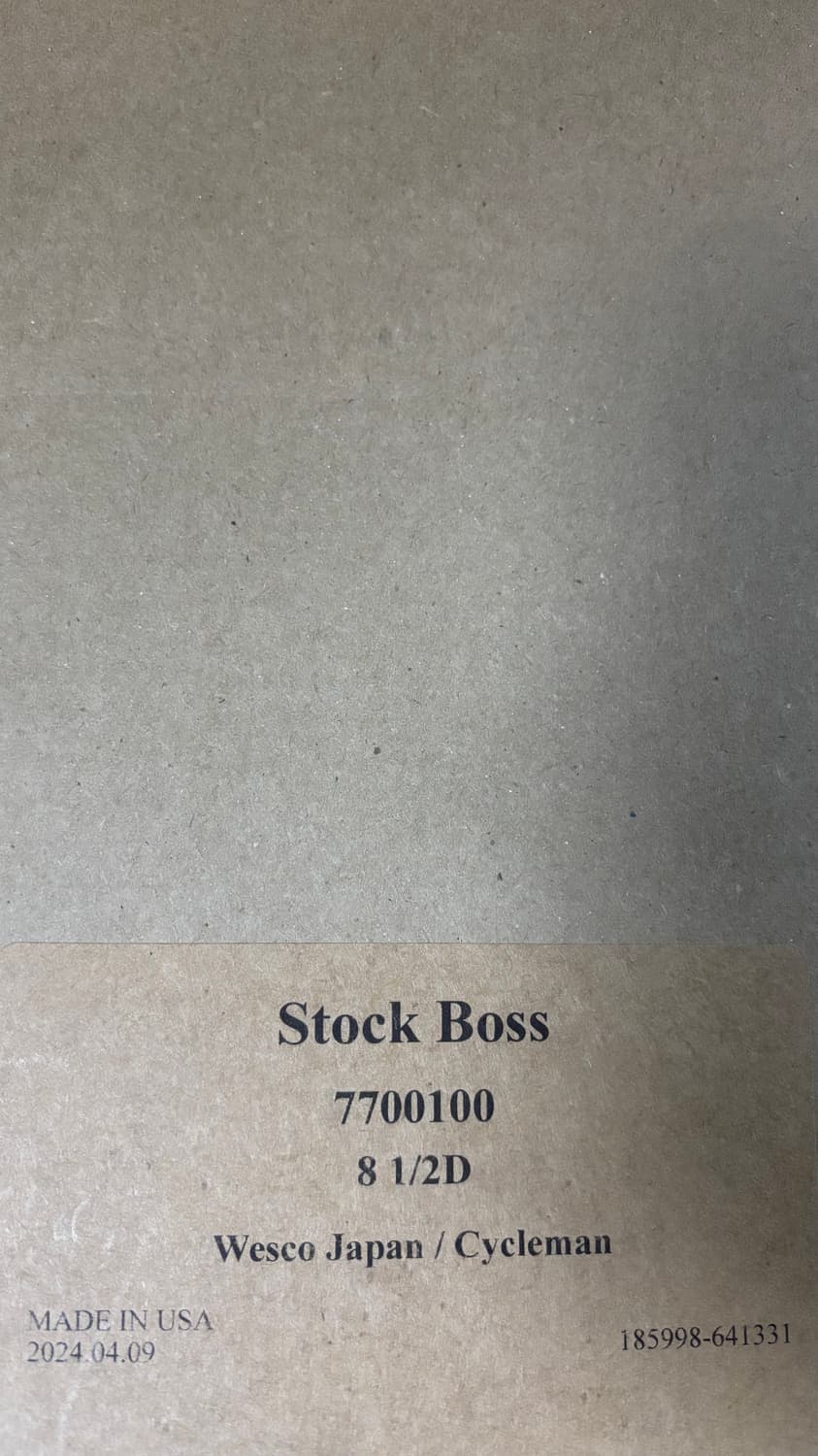 웨스코 보스 스톡사양 8.5D 상품이미지6