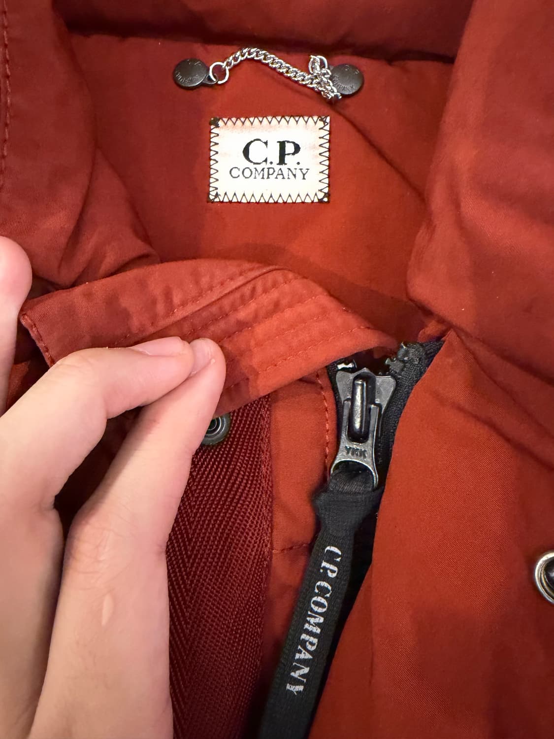 CP 컴퍼니 12FW 아카이브 고글 덕다운 패딩 파카 오렌지 상품이미지6