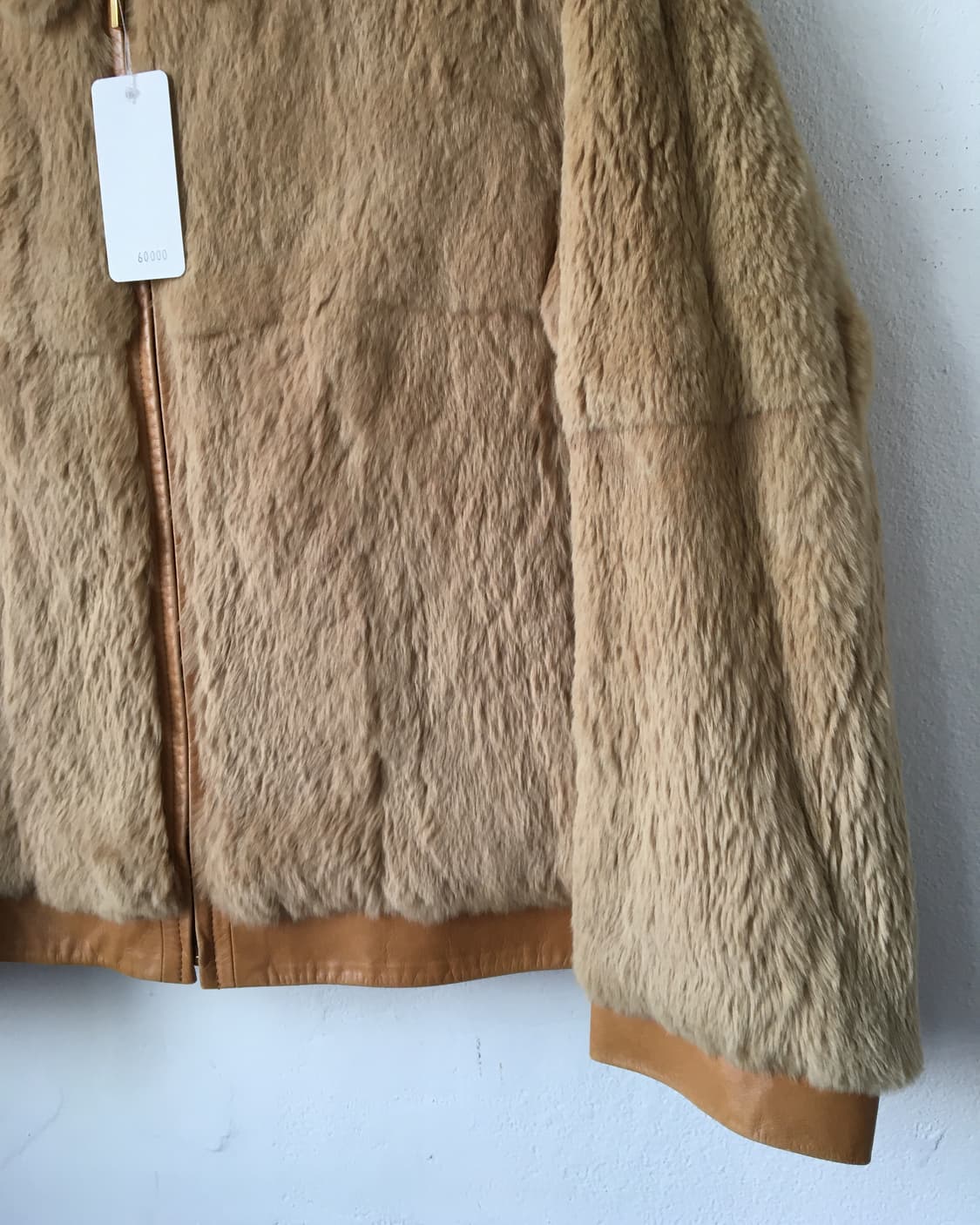 Rabbit fur zip up jacket 상품이미지4