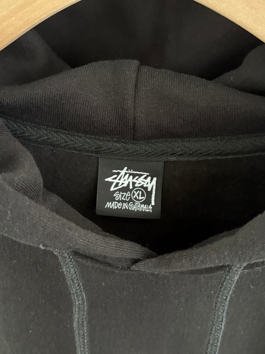 스투시 블랙 블레이즈 후드 상품이미지3