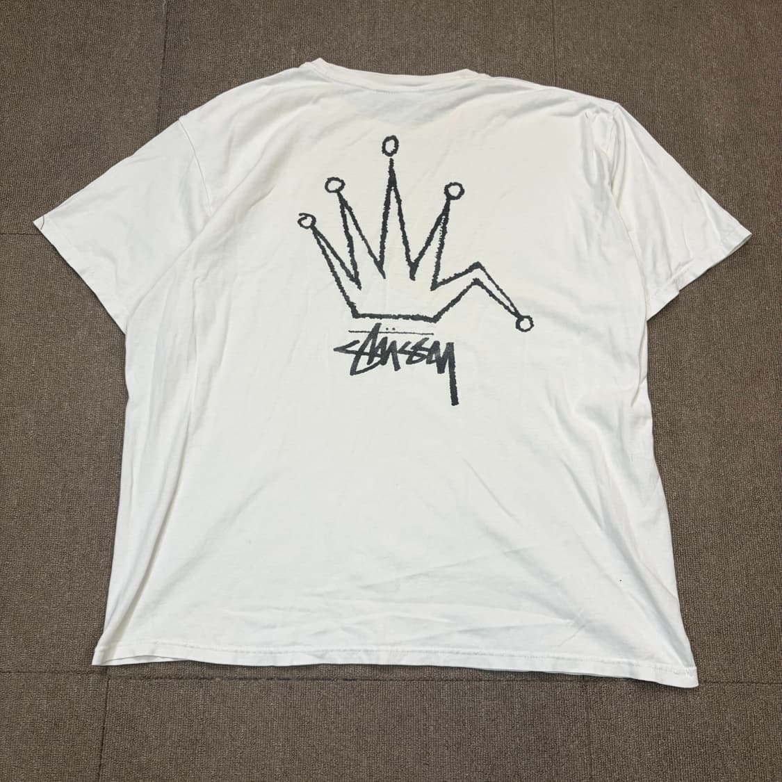 stussy 스투시 브로큰 크라운 반팔 티셔츠 XL 상품이미지1